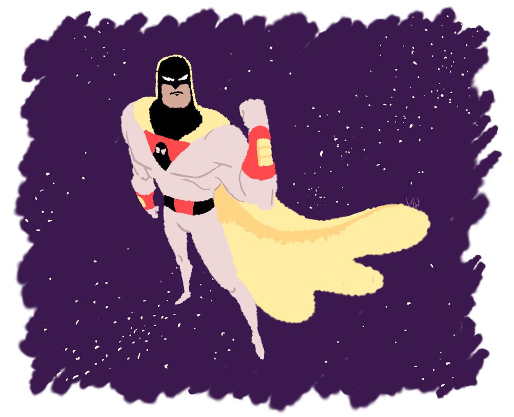 My illustration of Space Ghost