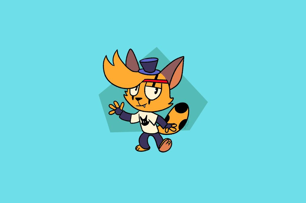 My drawing of Martin from @martintheocelot.bsky.social