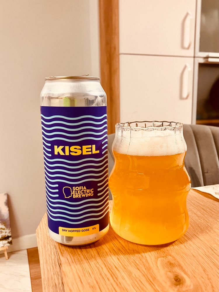 A can of Kisel beer from Sofia Electric Brewing