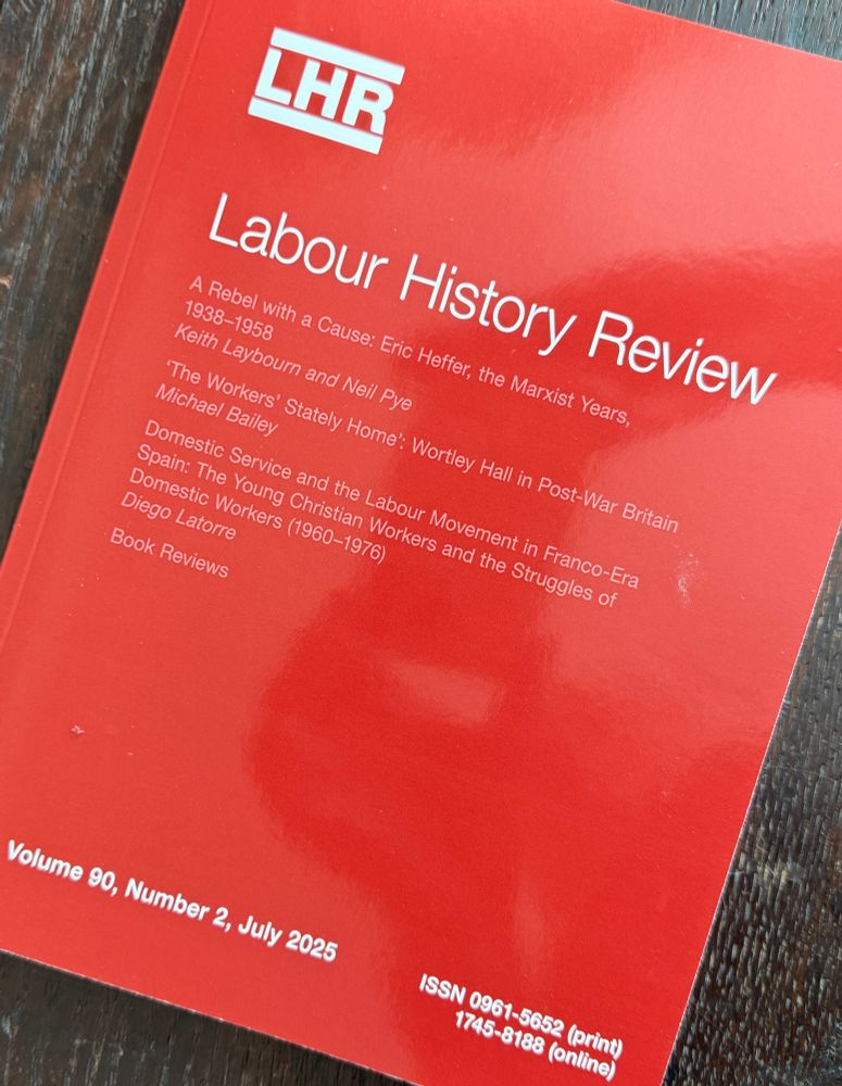 Front cover of Labour History Review.