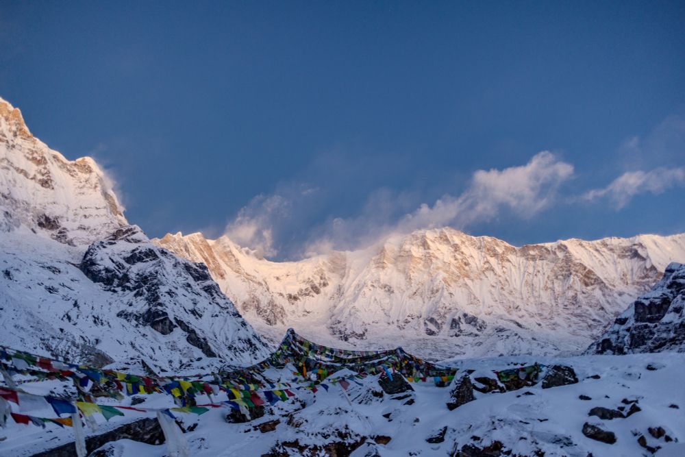 Berge im Morgenlicht
