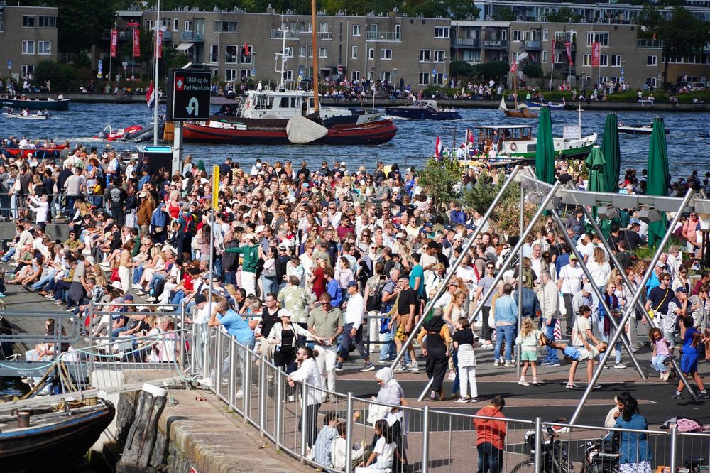 Maritime scene from SAIL Amsterdam 2025 festival showing ships and festival atmosphere (DSC04802.JPG)