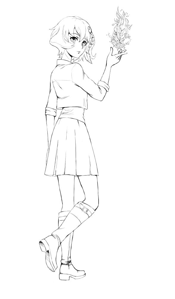 Kiyori Somina modern day Ice Fairy outfit. Design by Arsene_Lucifer.