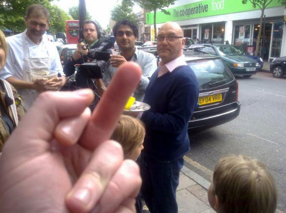 Gregg Wallace out and about