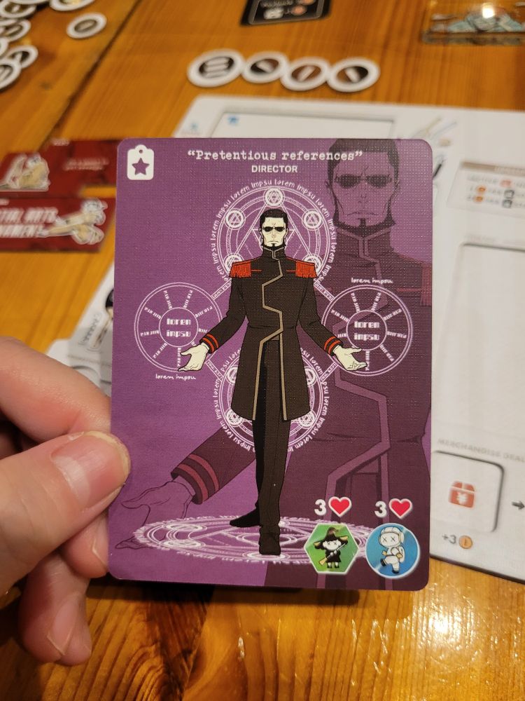 Ji-So-Gi card that's a reference to gendo from evangelion 