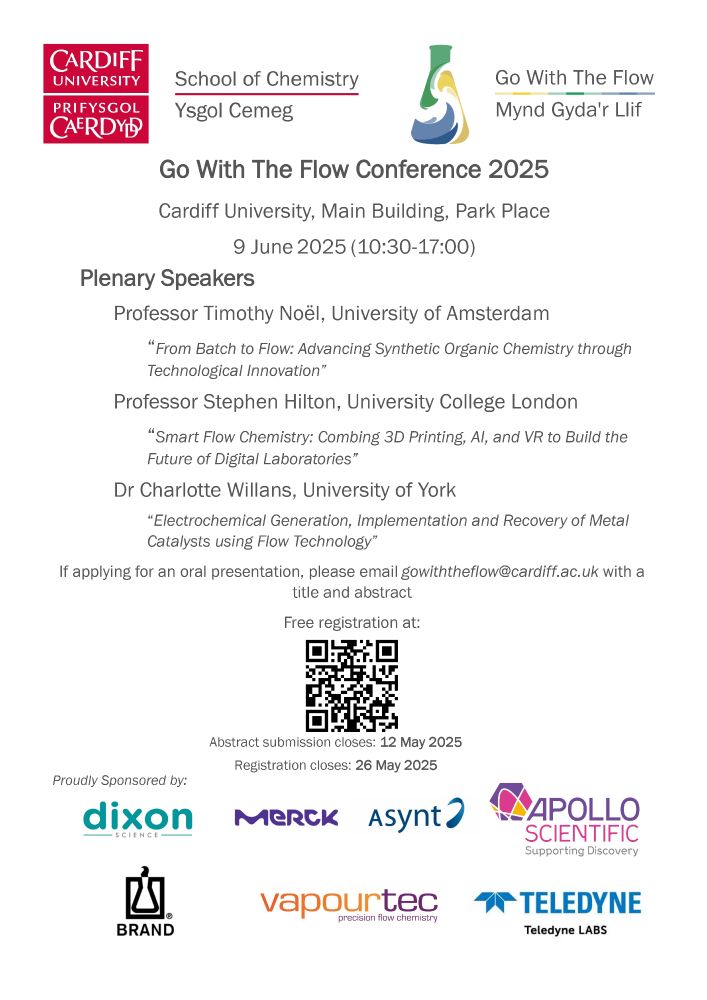 'Go' With The Flow' 2025 poster in English.
Abstract submission deadline 12th May,
General Registration deadline 26th May.