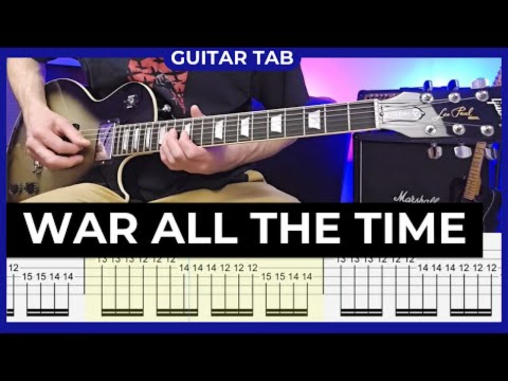 THURSDAY - War All the Time - Guitar Cover with Guitar Tabs