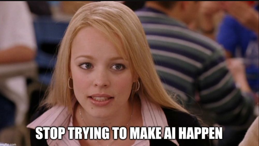 Image of girl from Mean Girls movie with text reading 