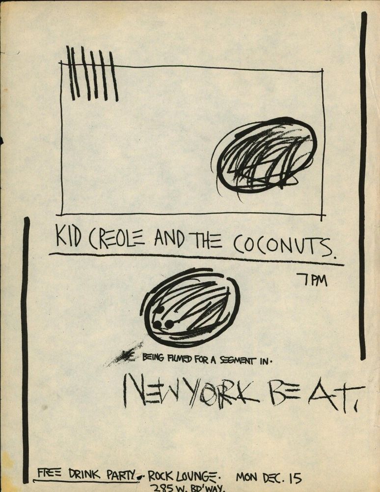 Jean-Michel Basquiat - Downtown 81 / New York Beat Movie Music Performance Poster (1980)