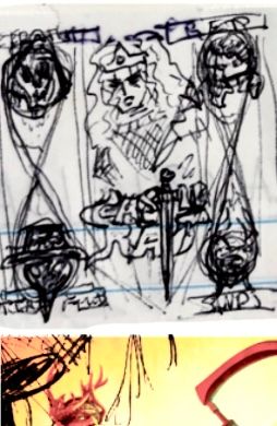 Pencil sketch of Castle Rat illustration.