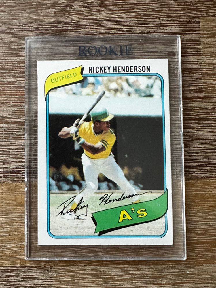1980 Rickey Henderson rookie card
