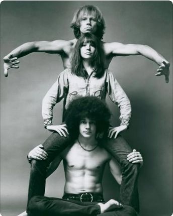 Barry McGuire, Diane Keaton and Steve Curry in HAIR; photo by Kenn Duncan.