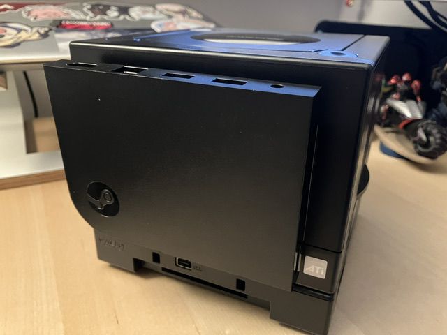Mysterious black cube-shaped consumer electronic