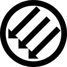 The Three Arrows (Drei Pfeile) is a German symbol that was used during the Weimar republic to protest against authoritarianism, most commonly associated as an anti-fascist symbol. The arrows in a circle pointing down and to the left from 2 o’clock to 7:00, represent 1. anti-monarchy, 2. anti-fascism, 3. anti-Soviet communism. 
