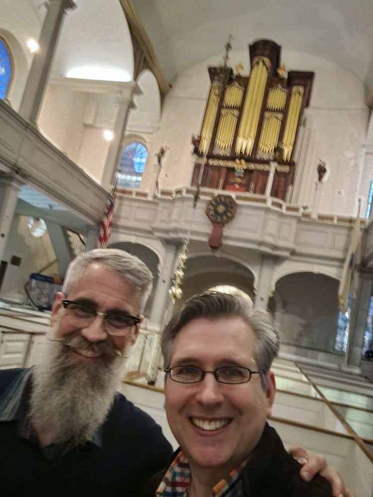 Photo of me in my phone in the sanctuary