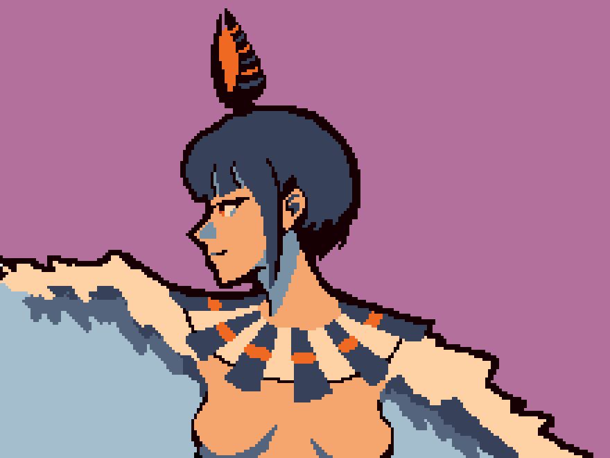 A portrait of the Egyptian Goddess Isis