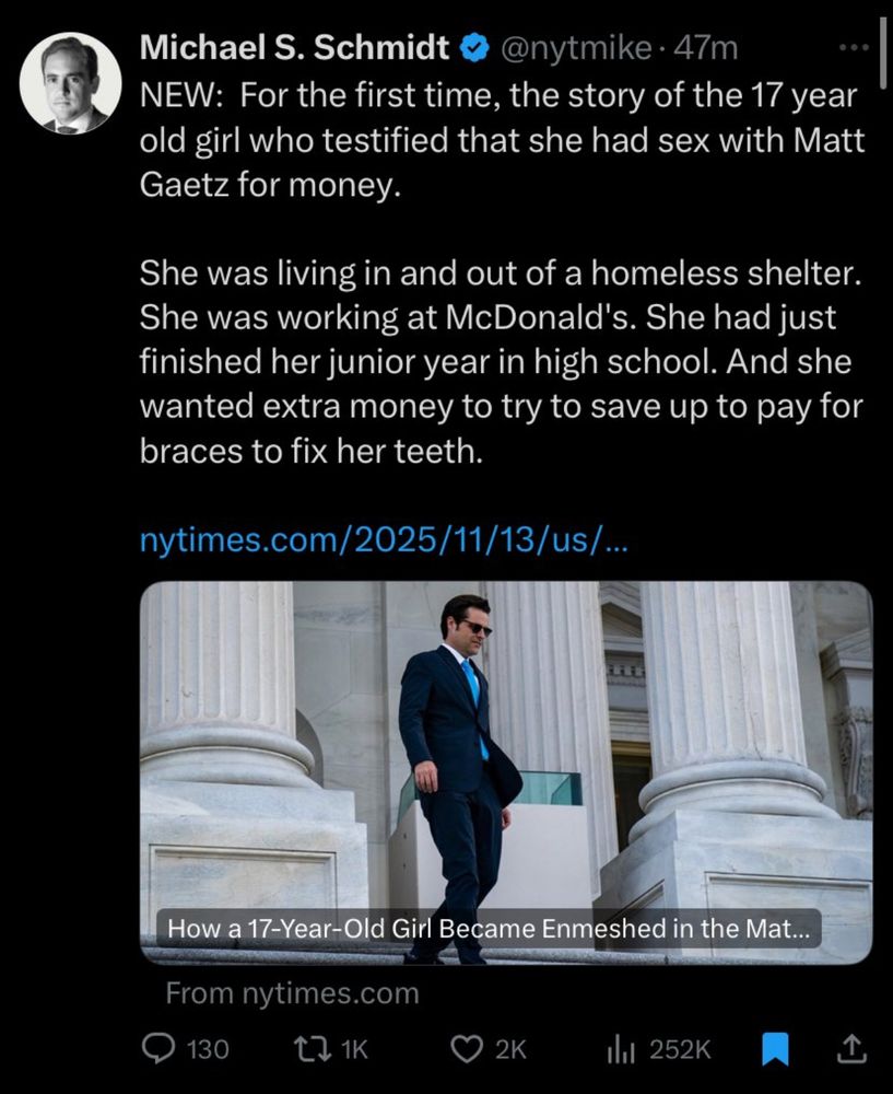 Pic of NYT article on twitter of republican legislator and Attorney General nominee’s child sex abuse - child reportedly worked at fast food restaurant was looking for money for braces 