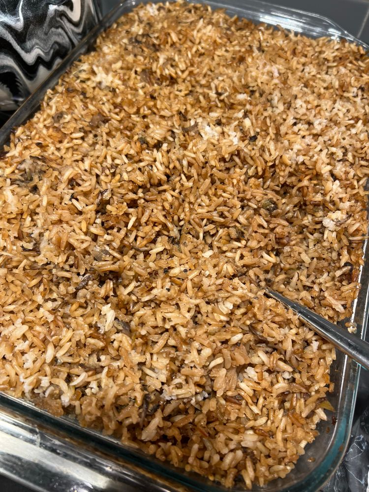 Blair’s Brown butter rice! So good!