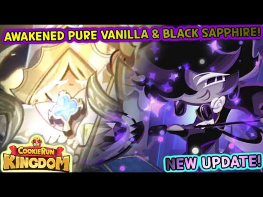 THE NEW AWAKENED PURE VANILLA UPDATE! - BLACK SAPPHIRE COOKIE PULLS! (Cookie Run: Kingdom)