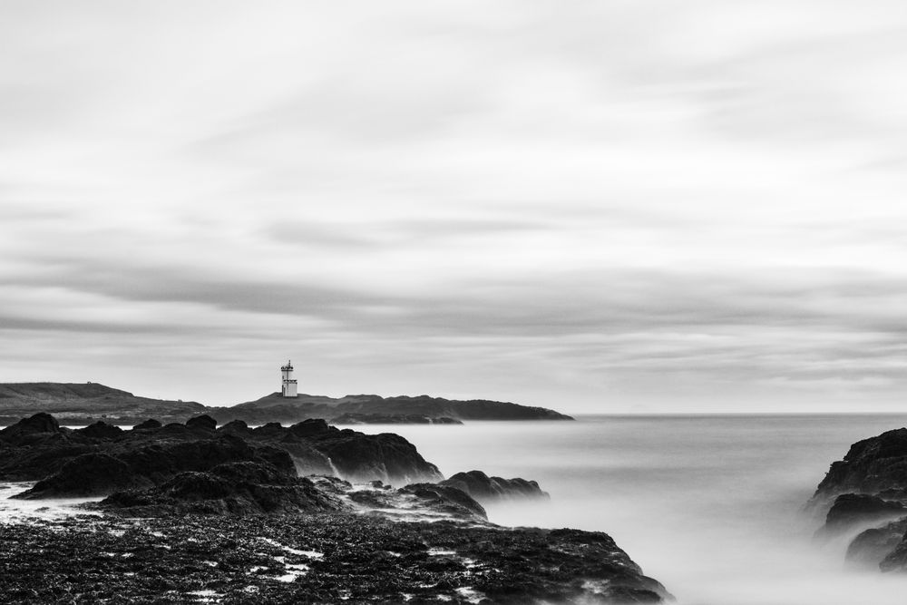 A landscape of Elie Lighthouse in Fife.