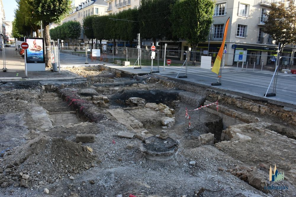 détail du sol avenue du  6-juin
