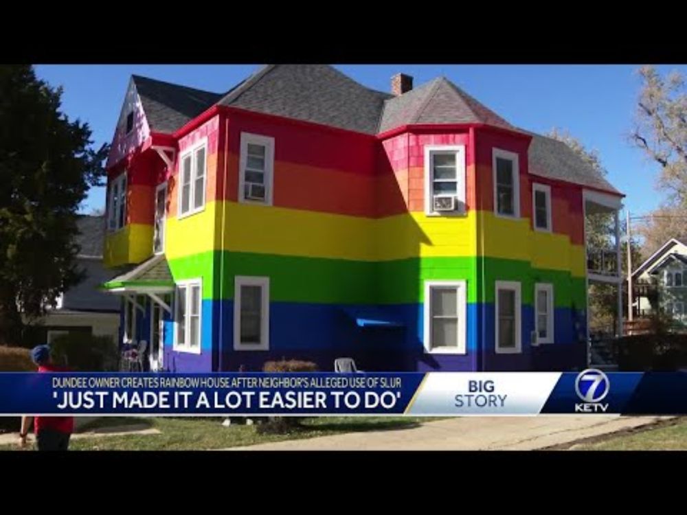 Dundee Owner Creates Rainbow House After Neighbor uses slur