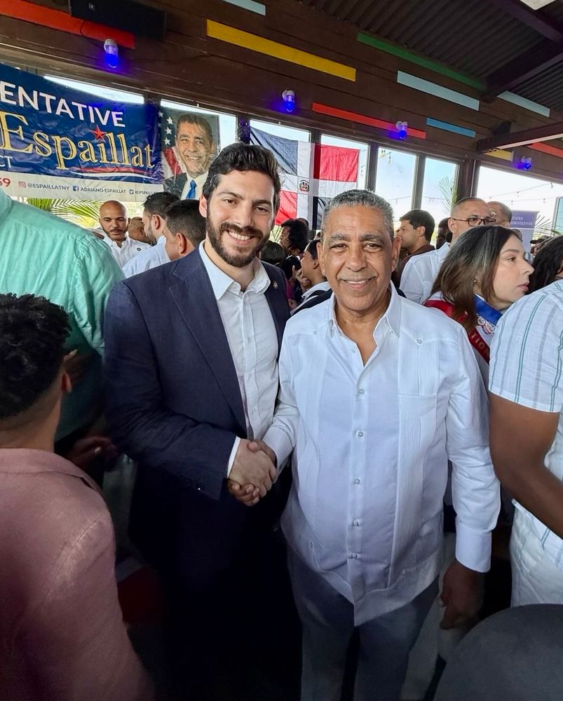Assemblymember Bores and Congressman Espaillat posted for a photo