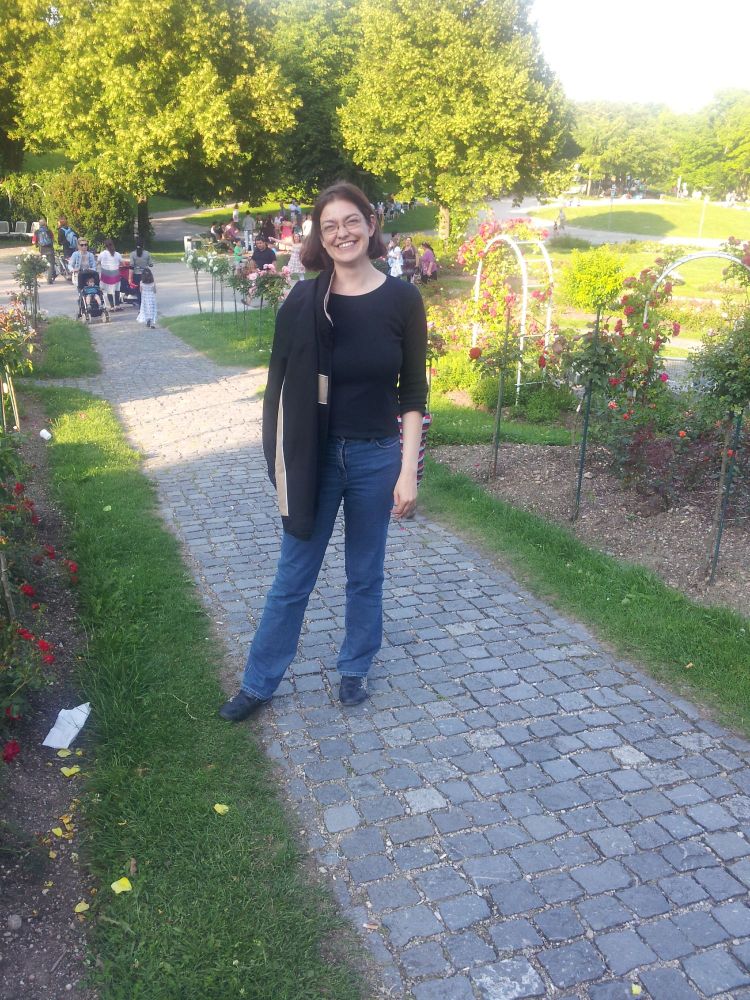 Christine Huber im Park