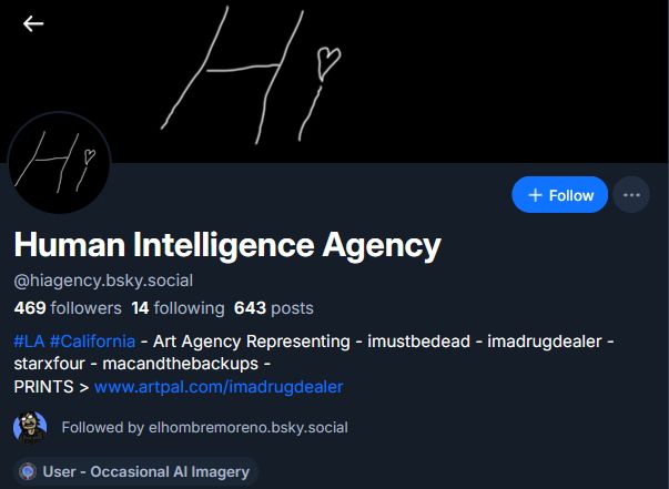 human intelligence profile, its tagged with occasional AI imagery
