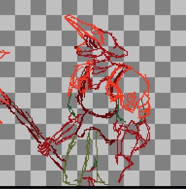 knight on armour with a halberd and stuff