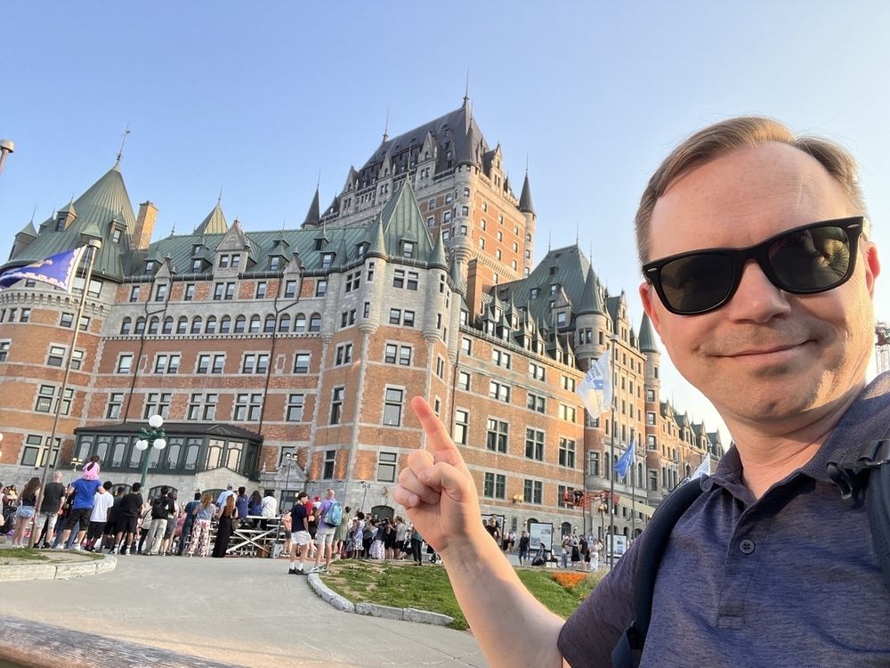 Chad at the Fairmont Le Château Frontenac