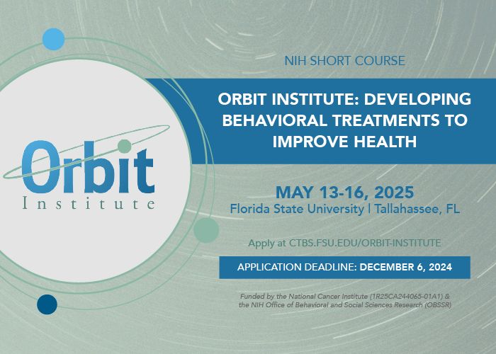 Promotional materials for ORBIT Institute - deadline December 6, 2024.