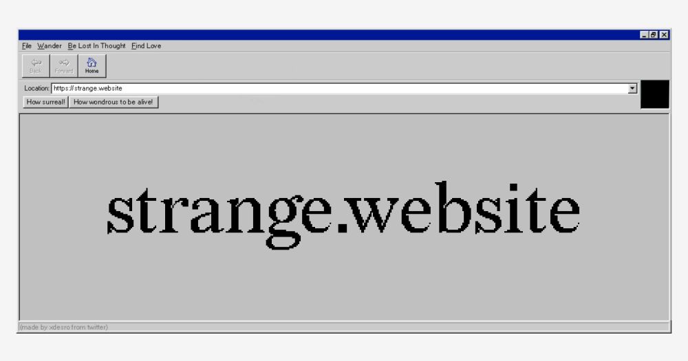 Quite A Strange.Website Indeed