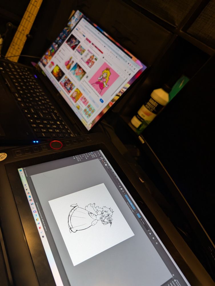Sketching Princess Peach