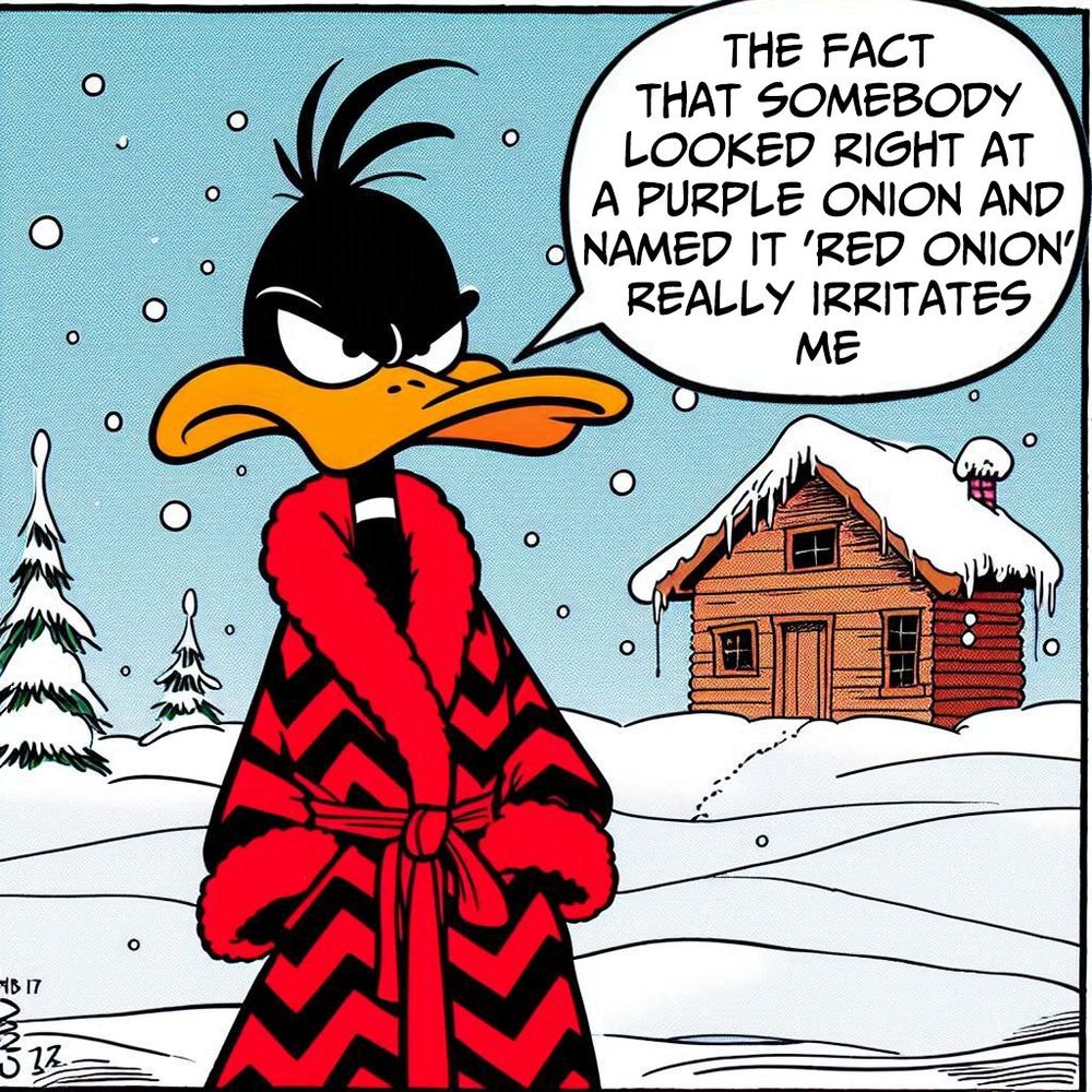 Red onions are purple 