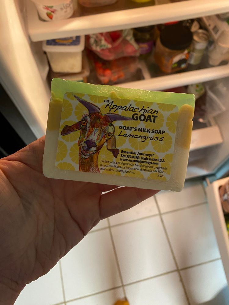 Goat milk soap, obviously, and not cheese!
