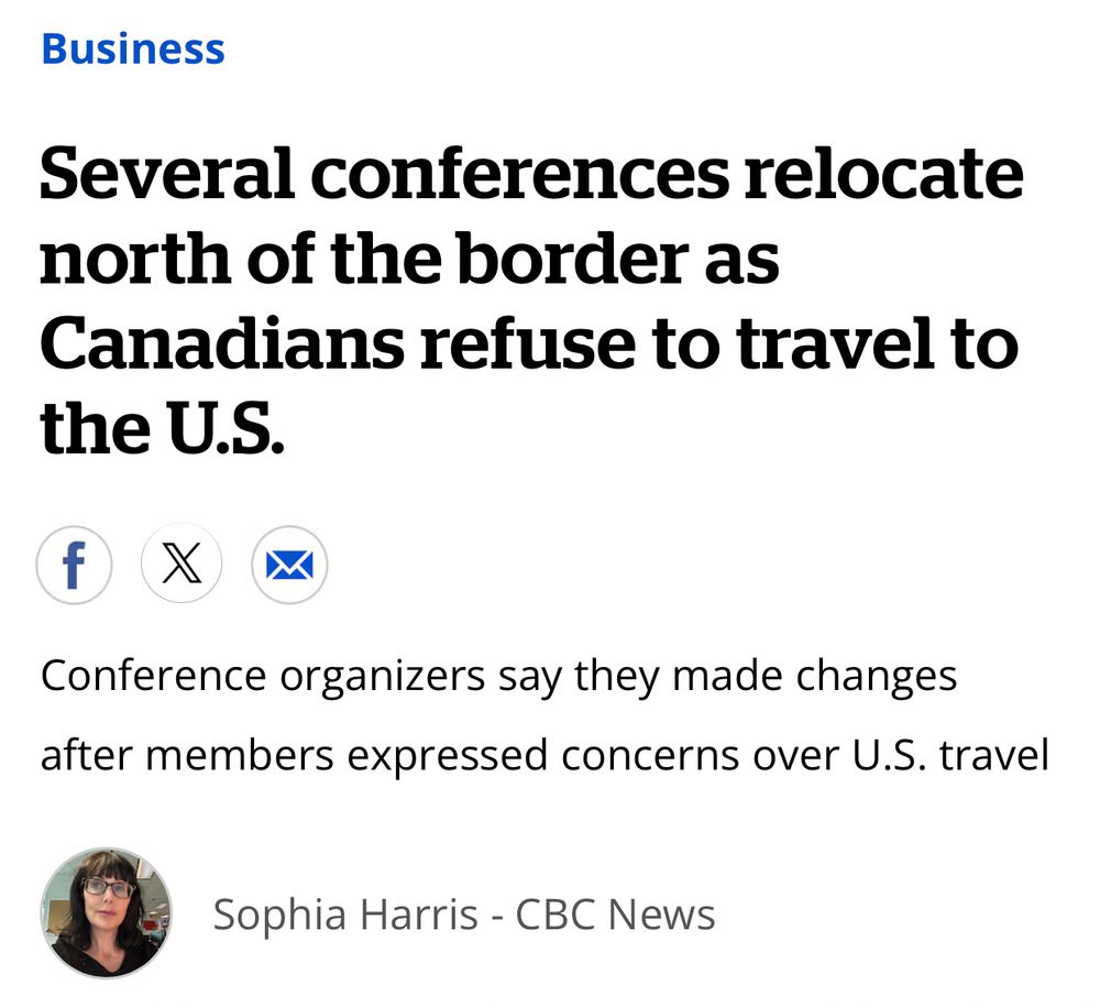 Several conferences relocate north of the border as Canadians refuse to travel to the U.S.

  
Conference organizers say they made changes after members expressed concerns over U.S. travel