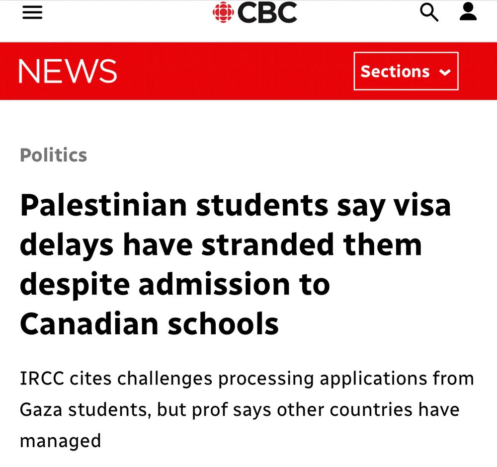 Palestinian students say visa delays have stranded them despite admission to Canadian schools

IRCC cites challenges processing applications from Gaza students, but prof says other countries have managed