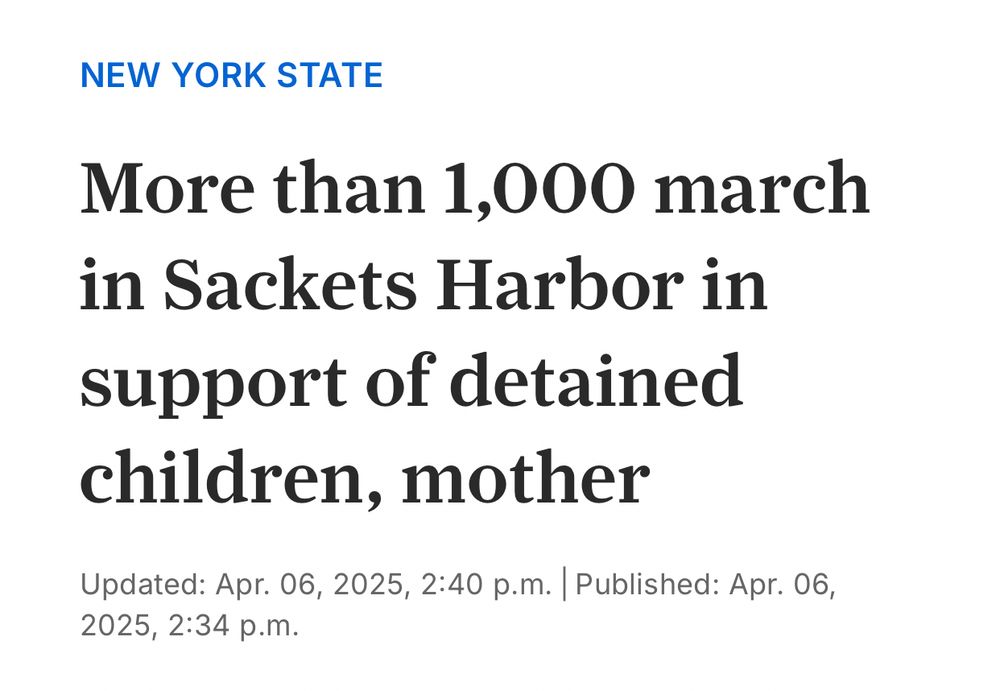 More than 1,000 march in Sackets Harbor in support of detained children, mother