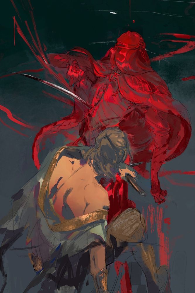 an illustration depicting the event where thiollier invades the player character's world.