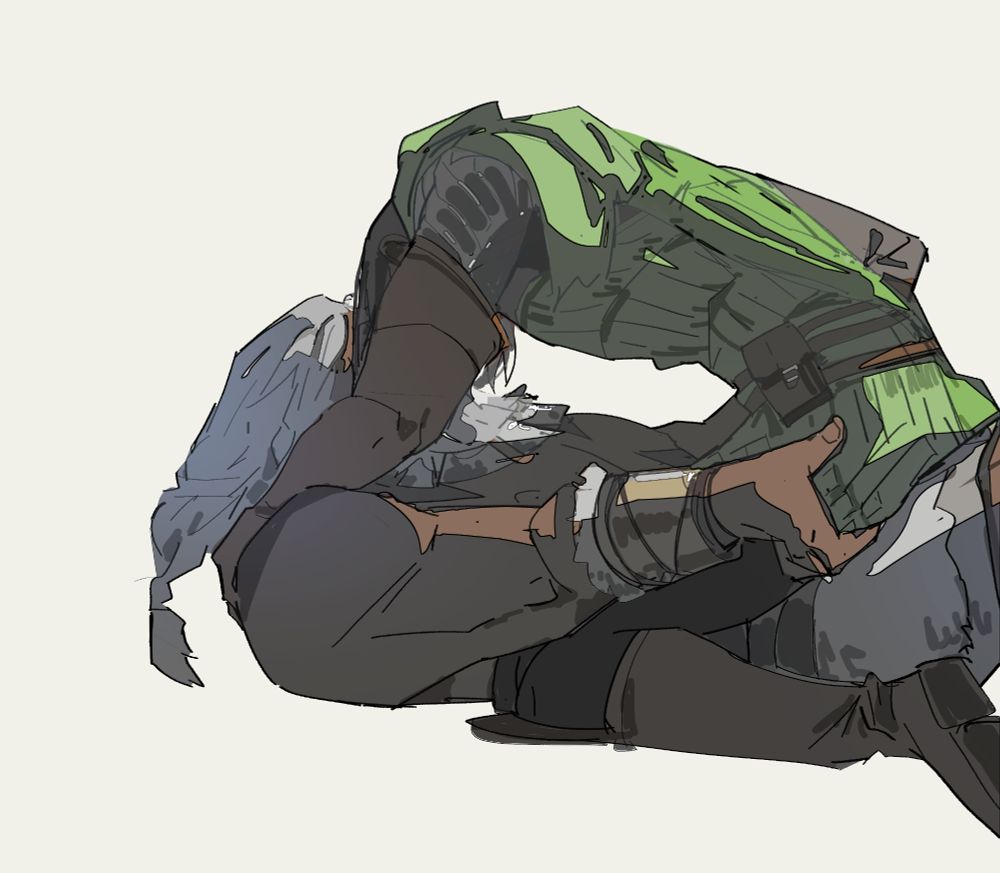 nr fanart, two people embracing.