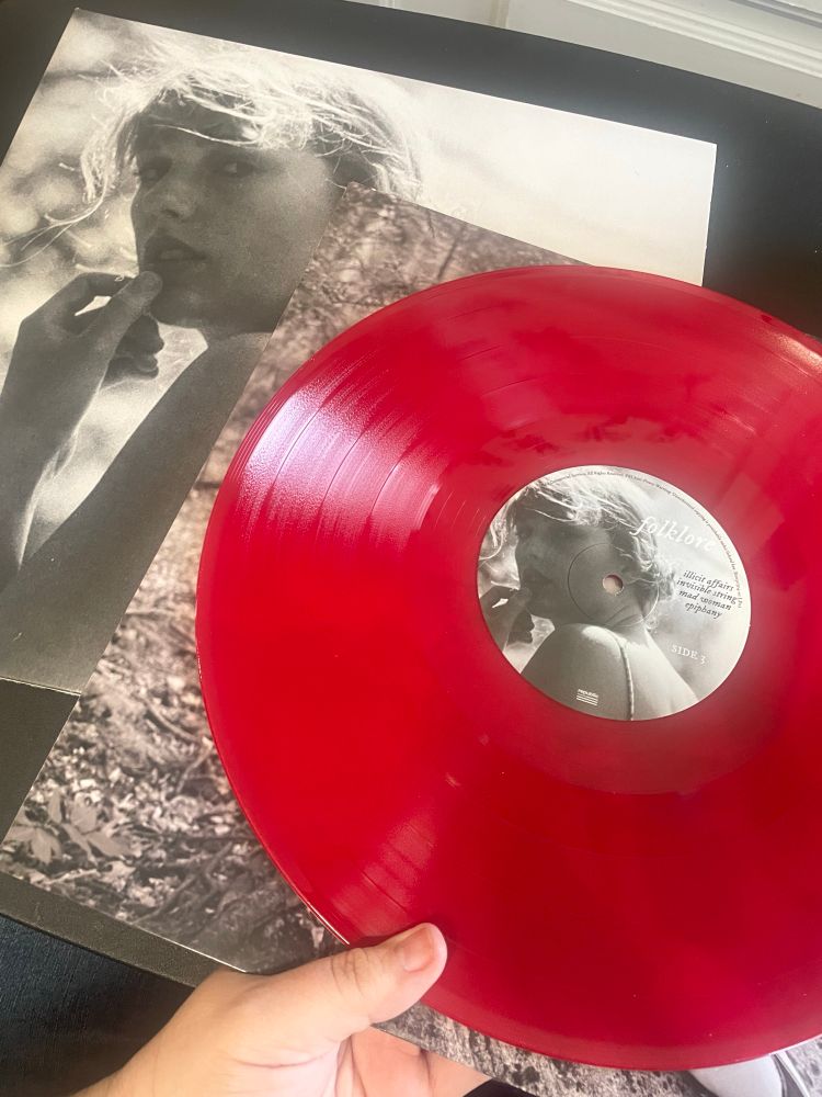 Taylor Swift Folklore deluxe target exclusive red vinyl