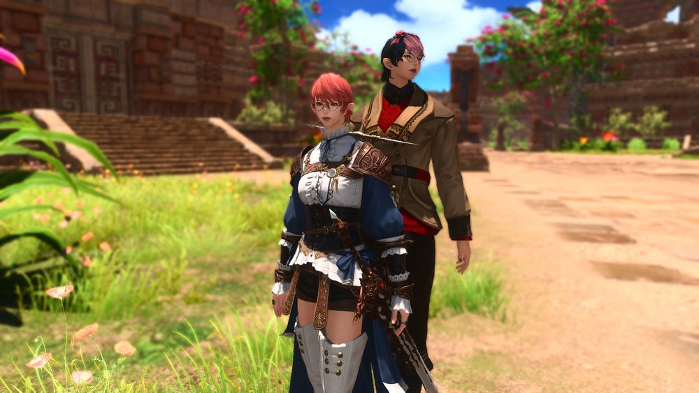 A Brio bug spawned in another elezen next to Keska, with some of G'raha's features when I went to spawn him for a gpose