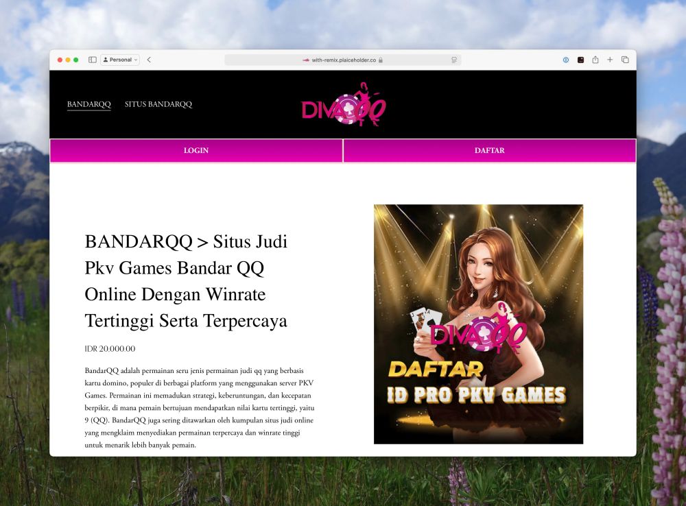 Screenshot of Indonesian gambling site hosted at my domain 