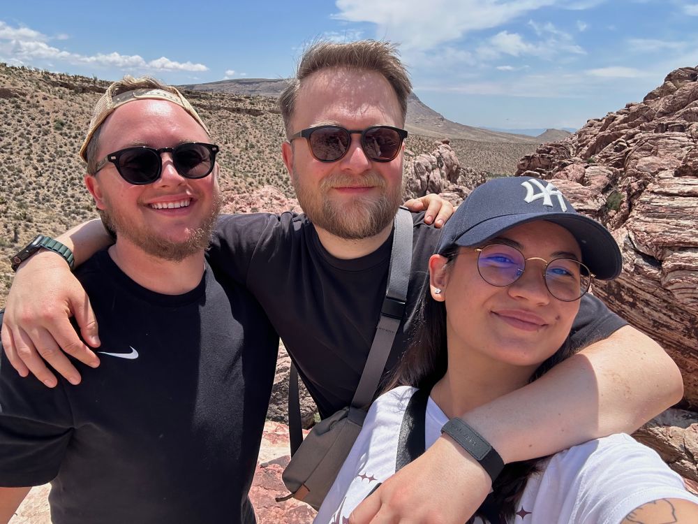 Myself, Luke and Mery at Red Rocks Canyon