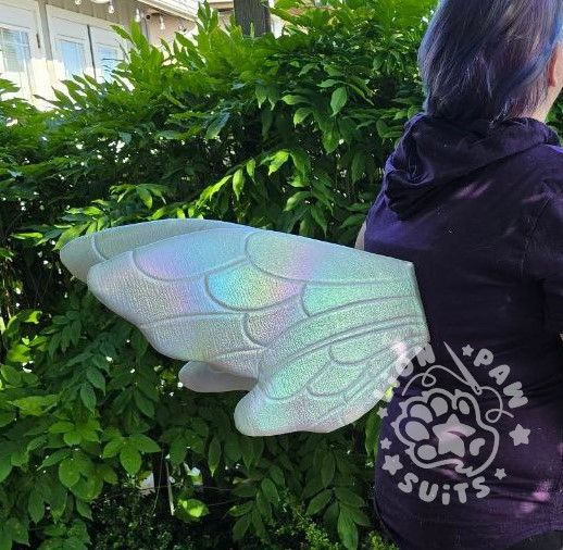 A pair of iridescent insect/fairy costume wings. 