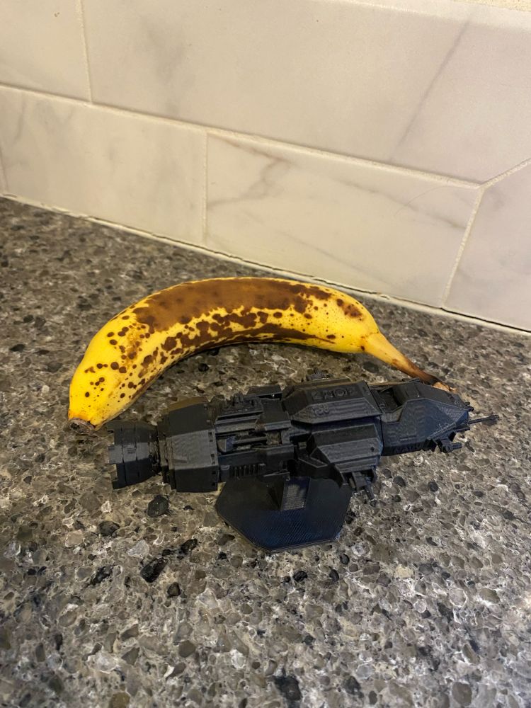 Mini Rocinante with smallish overripe banana for scale. 