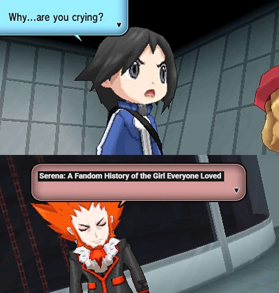 Why are you crying?

Serena: A Fandom History of the Girl Everyone Loved
