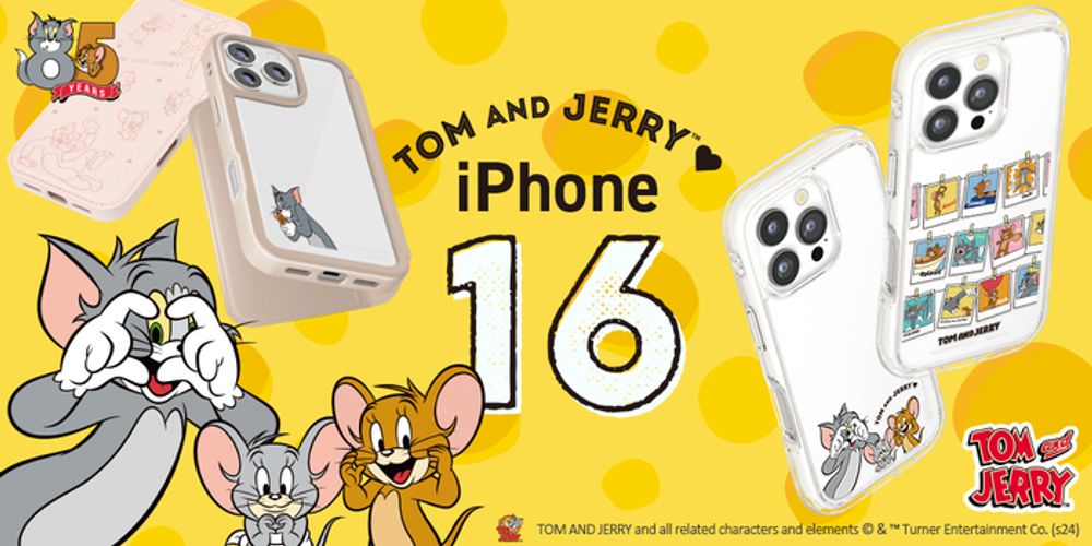 【新商品】iPhone16、iPhone16Proに対応した『トムとジェリー』デザインのキャラクターライセンス商品が発売