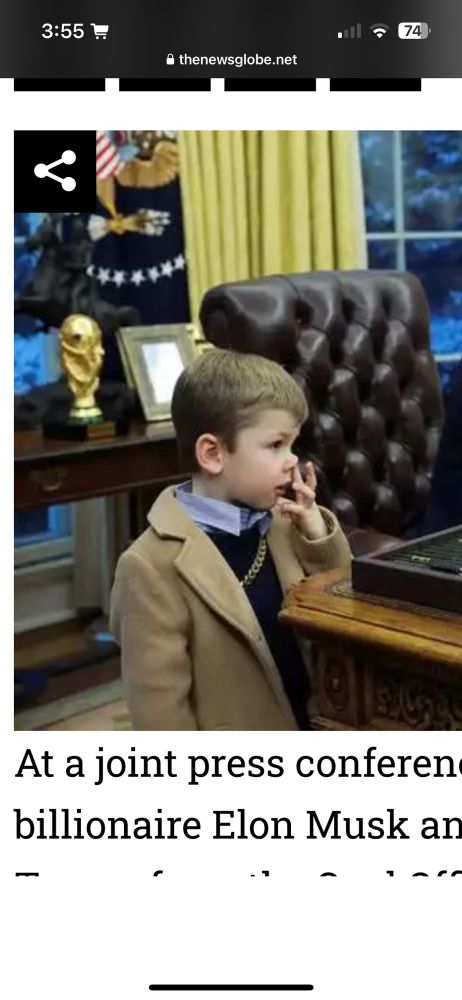 X Musk picking a booger as he stands an inch from the Resolute desk